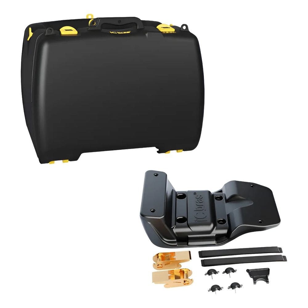Caixa Baú Bauleto 130 Litros Com Suporte Universal Motoboy Icbras