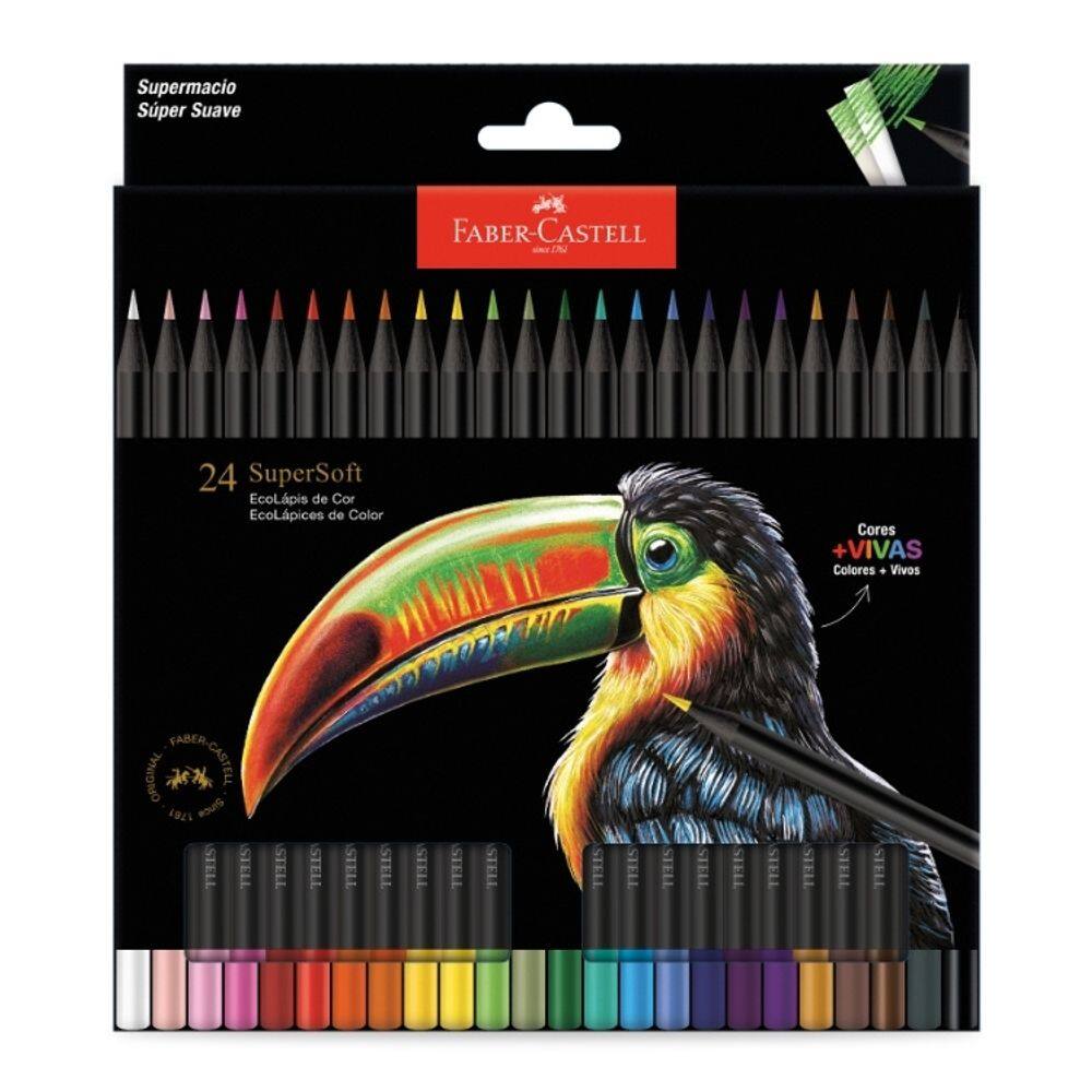 Ecolápis De Cor Supersoft-24 Cores Fsc*