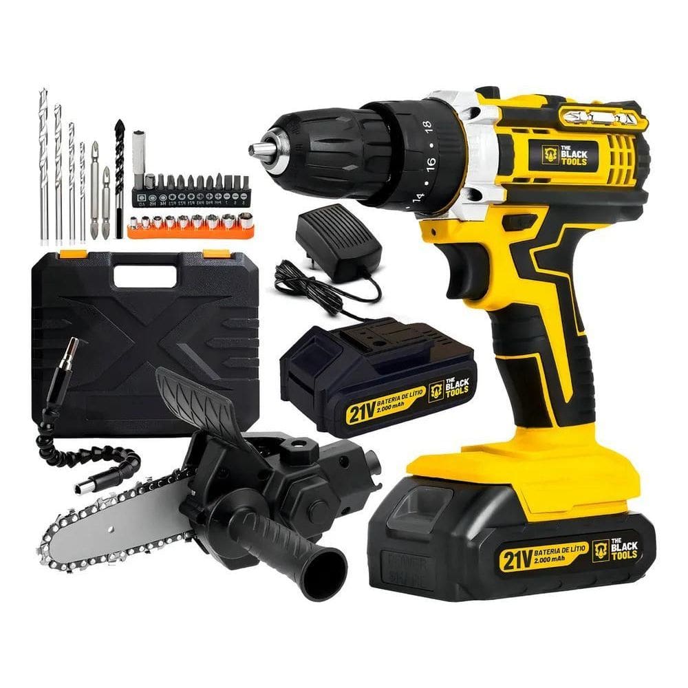 2X Parafusadeira Furadeira De Impacto 21V Tb-21