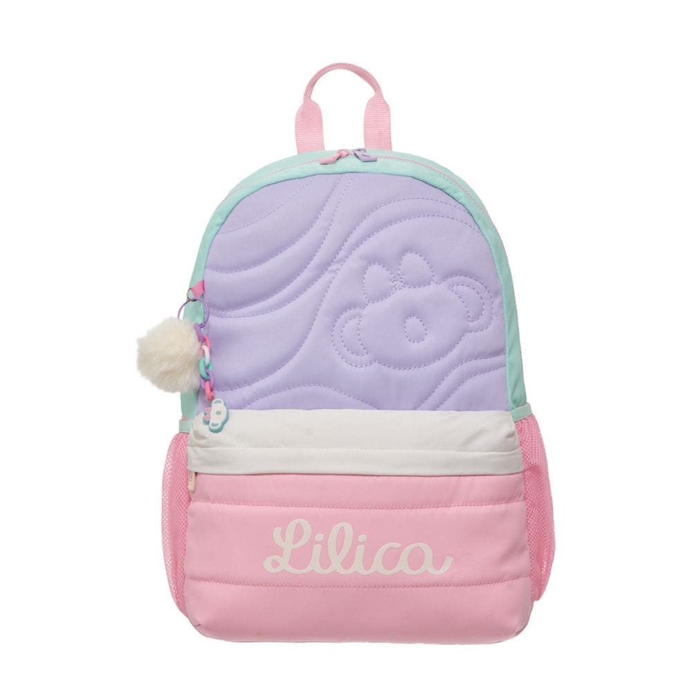 Mochila Escolar de Costas Lilica Ripilica Creamy Meninas