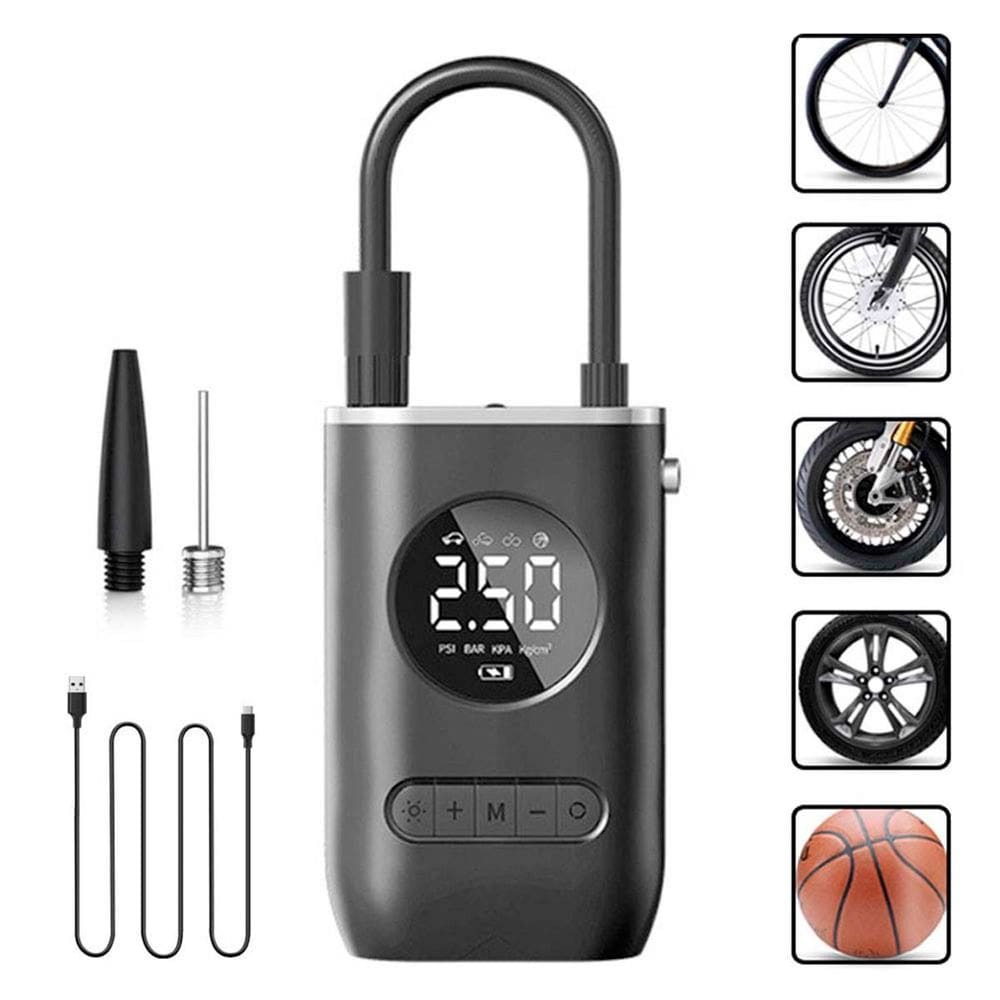 Mini Bomba De Ar Elétrica Portátil Para Encher Pneu