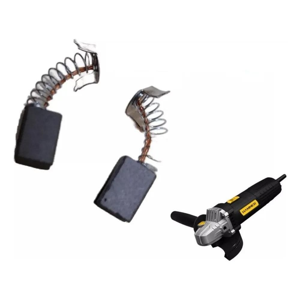2X Par De Carvão Para Motor De Esmerilhadeira Hammer Em-710