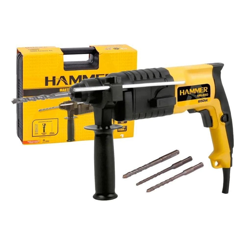 2X Martelete Perfurador Sds Plus Hammer 650W Gymr650 Cor Ama