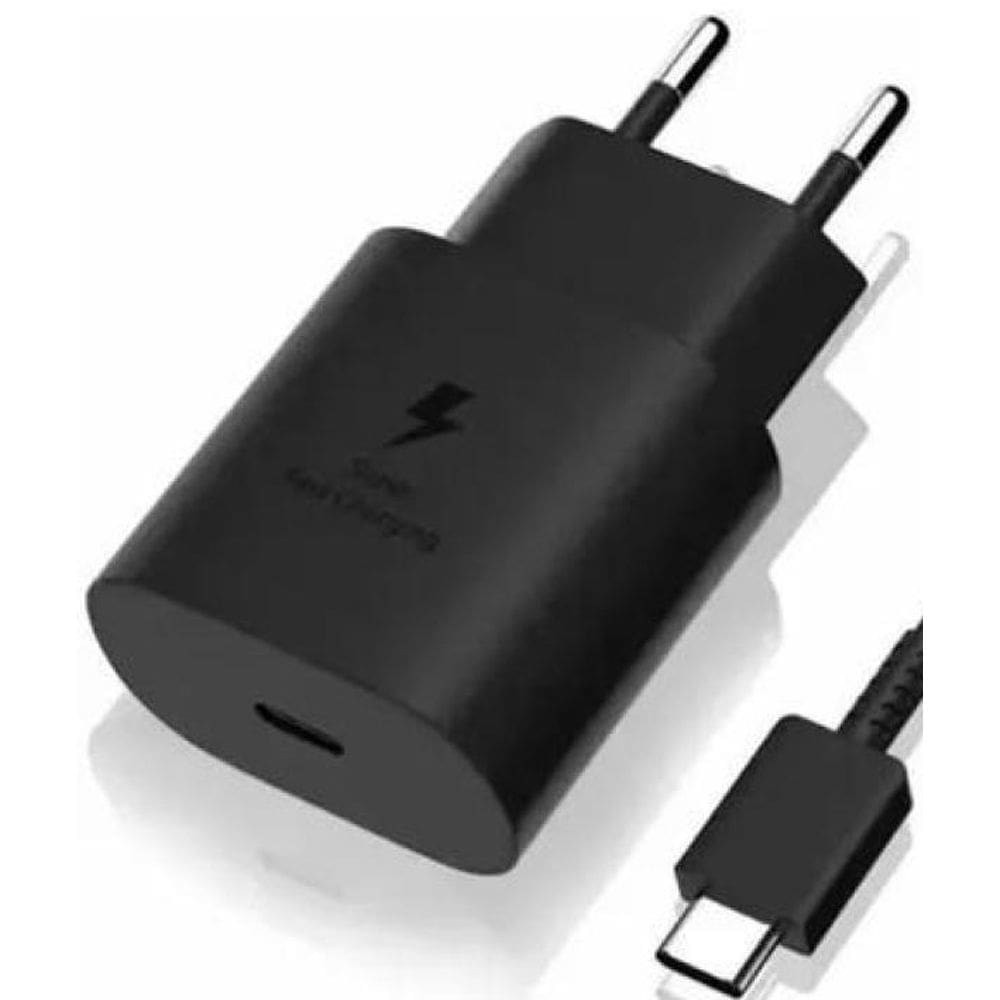 Carregador Samsung Super Rápido 25W Preto Galaxy S21/S21