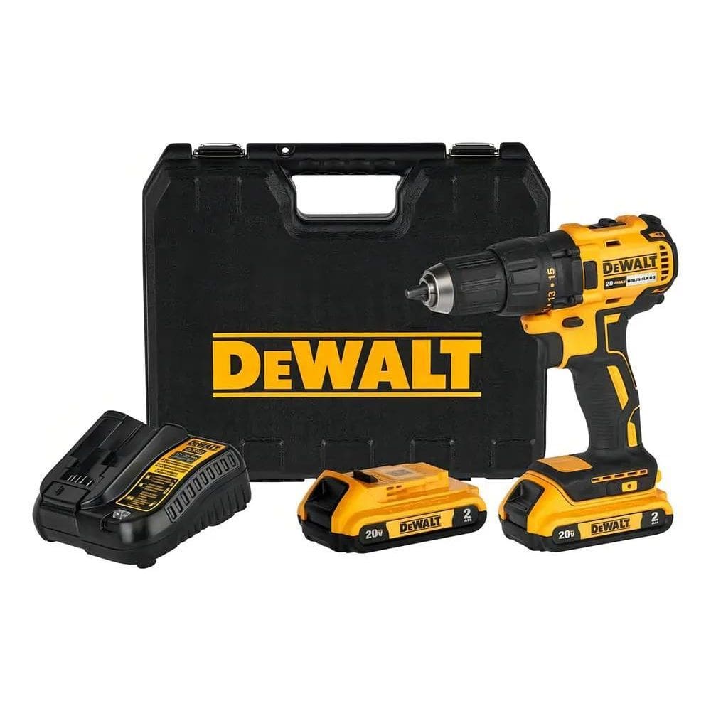 2X Furadeira E Parafusadeira Dewalt Modelo Dcd7771D2 Com Car