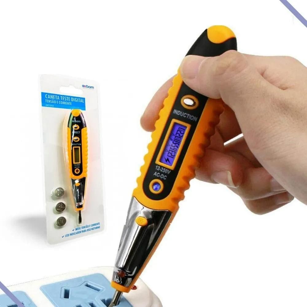 2X Eletrica Chave Teste Caneta Detectora De Tensão Profissio