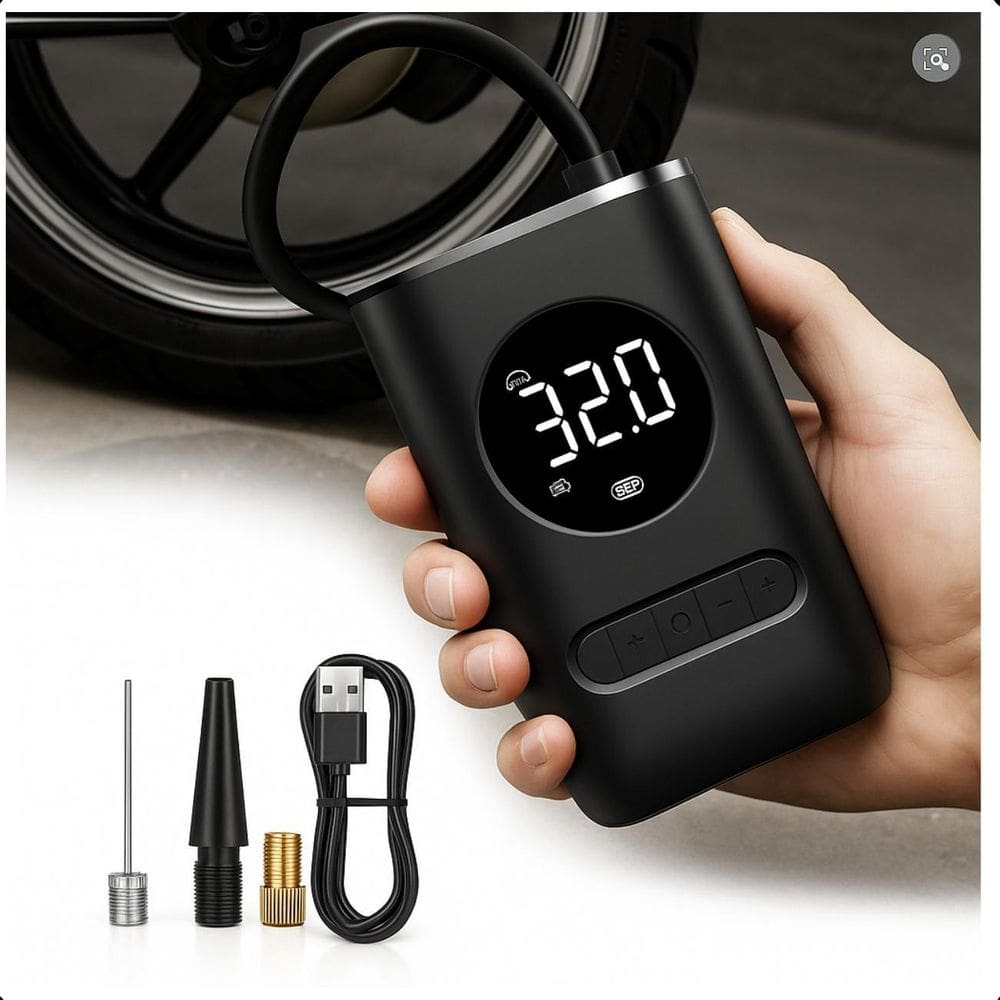 Mini Compressor Digital 150 Psi Pequeno E Automotivo