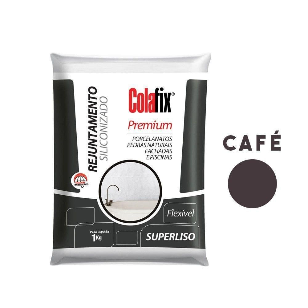 Rejunte Colafix Siliconizado 1kg - Café