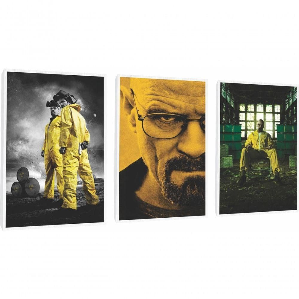 Quadro Decorativo Breaking Bad Com Moldura Branco