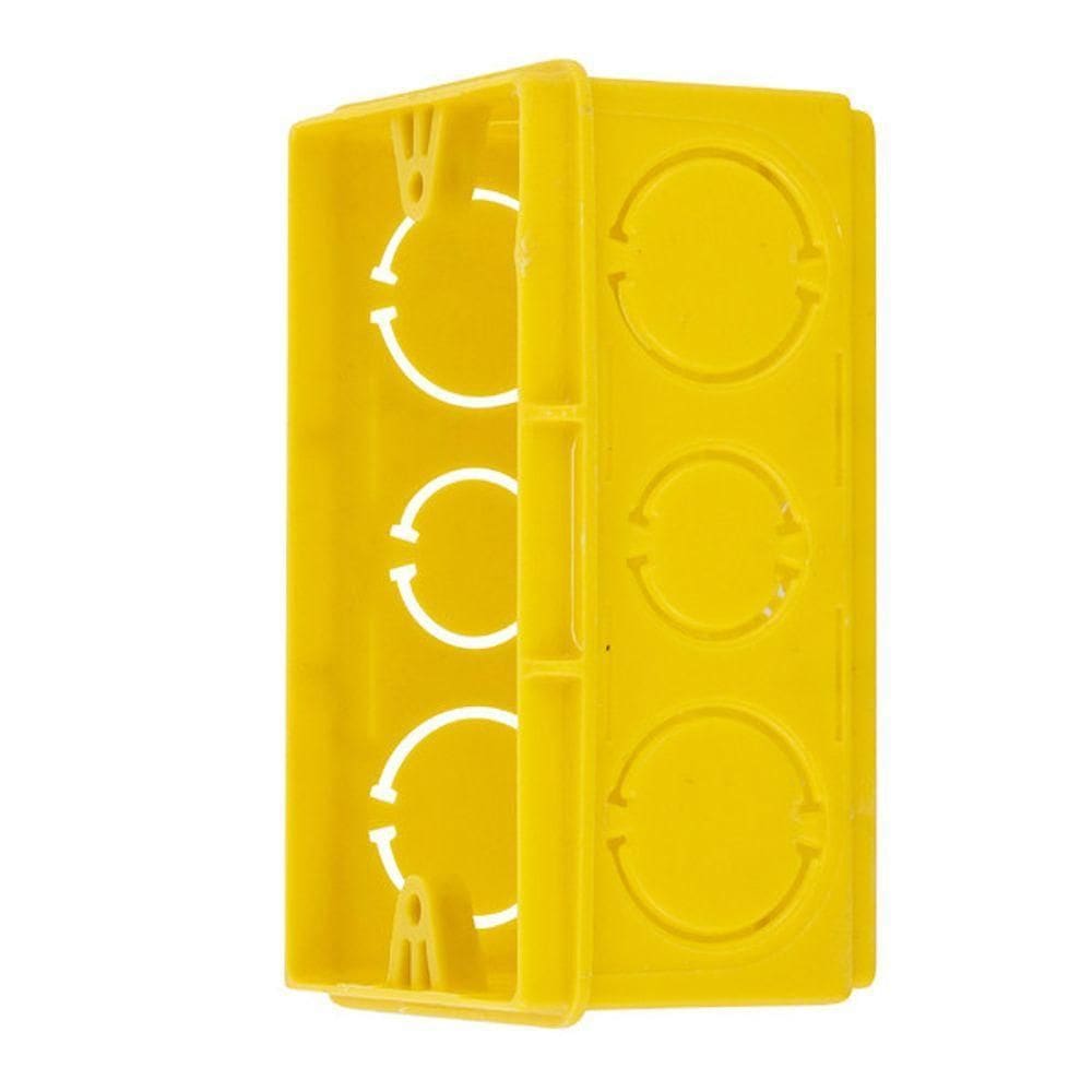 Caixa De Luz 4x2 Retangular Amarela