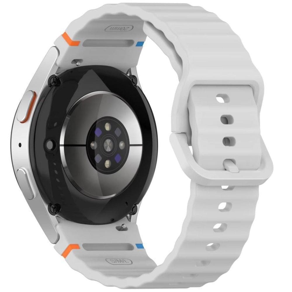 Pulseira De Silicone Para Samsung Galaxy Watch 7 - Cinza