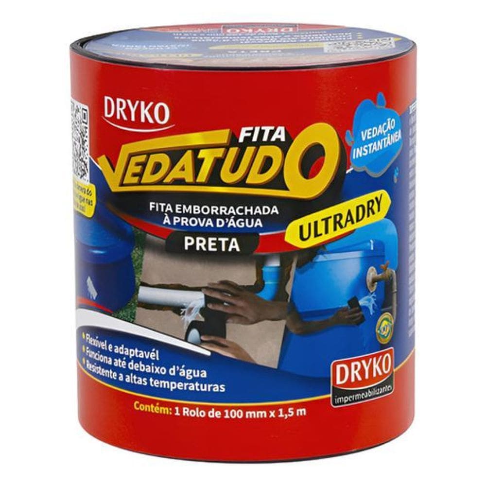 Fita Asfaltica Autoadesiva Ultradry 17Cmx28Cm Dryko