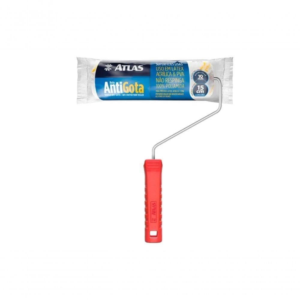 Rolo De Pintura Lã Anti Gota Atlas 15cm - 321-15