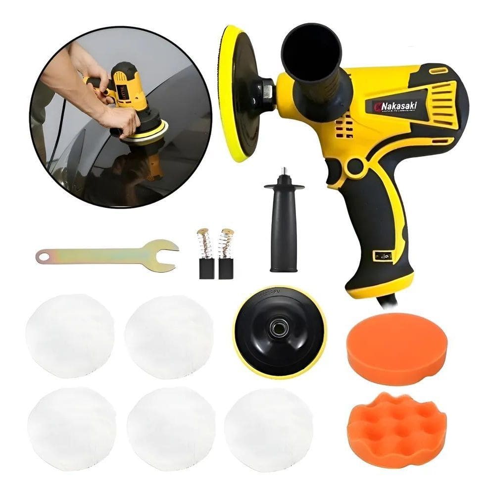 2X Polidor Politriz Elétrica 750W Automotiva 6 Velocidades