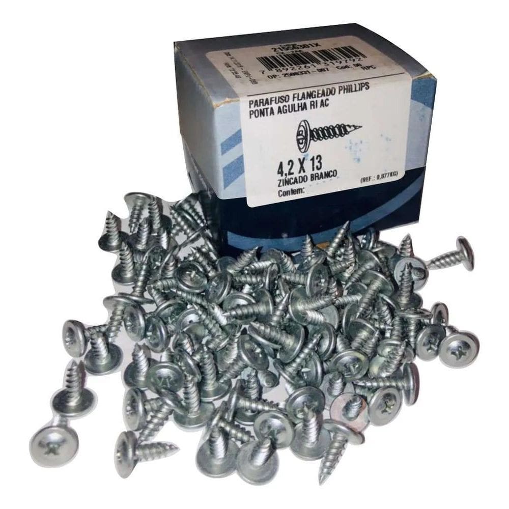 Parafuso Flangeado 4,2 X 13Mm Forro, Drywal / 1000