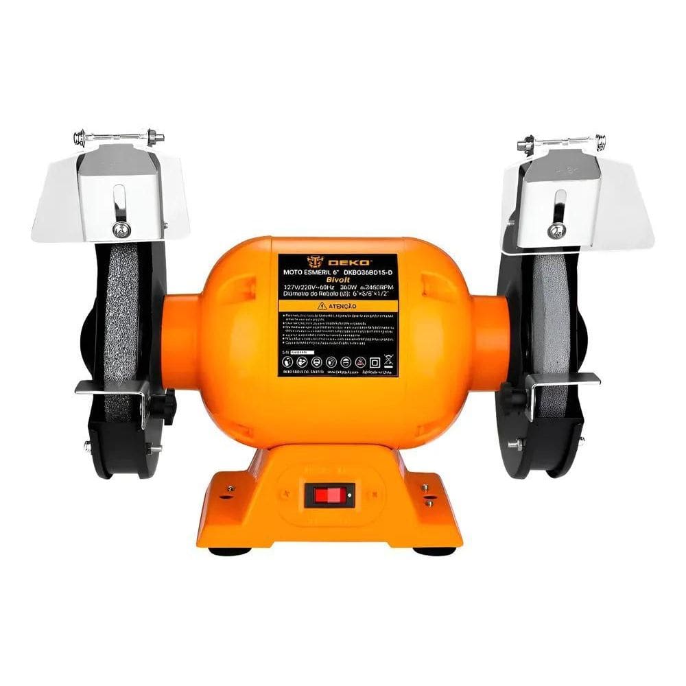 2X Moto Esmeril De Bancada Bivolt 6 Polegada 360W 3450Rpm De