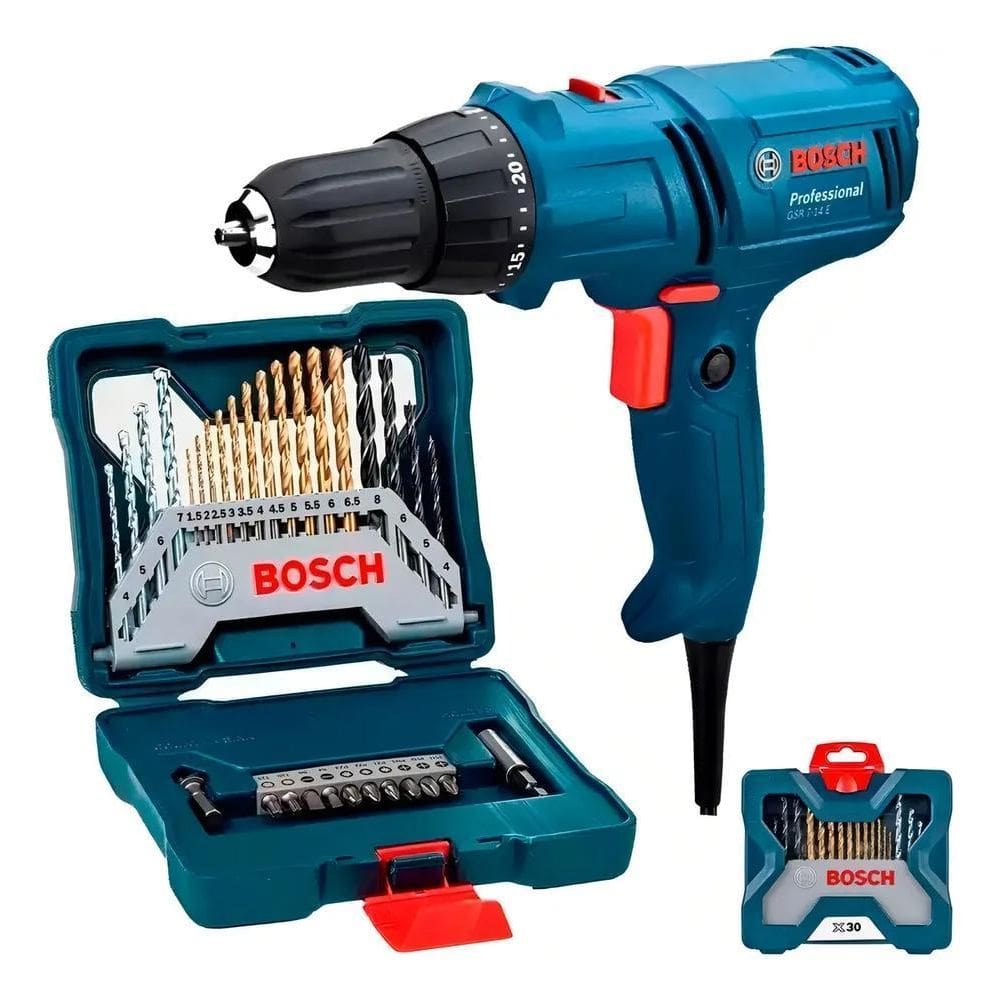 2X Furadeira Parafusadeira Elétrica 3/8 400W Gsr7-14E Bosch