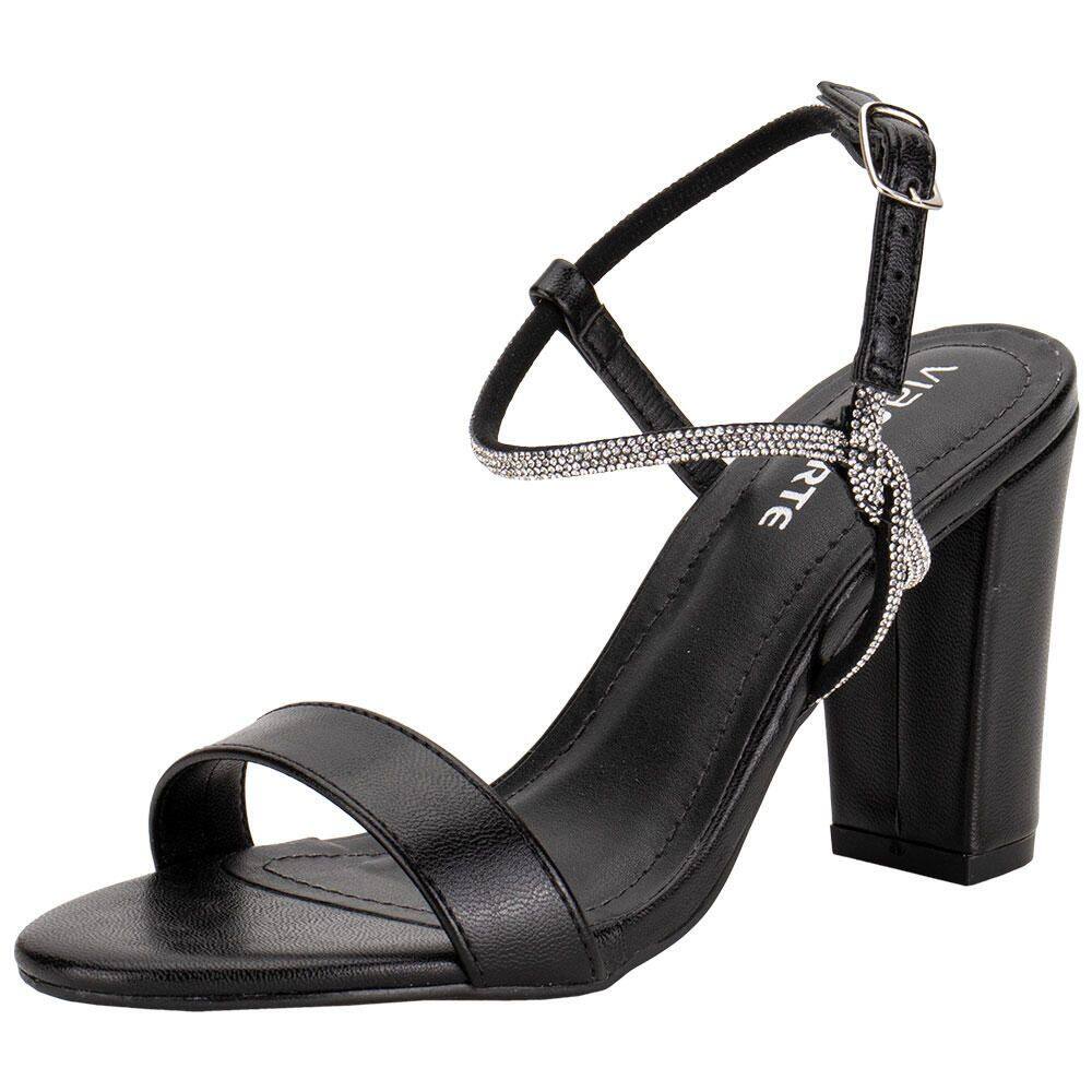 Sandália Feminina Salto Grosso Via Marte 142034