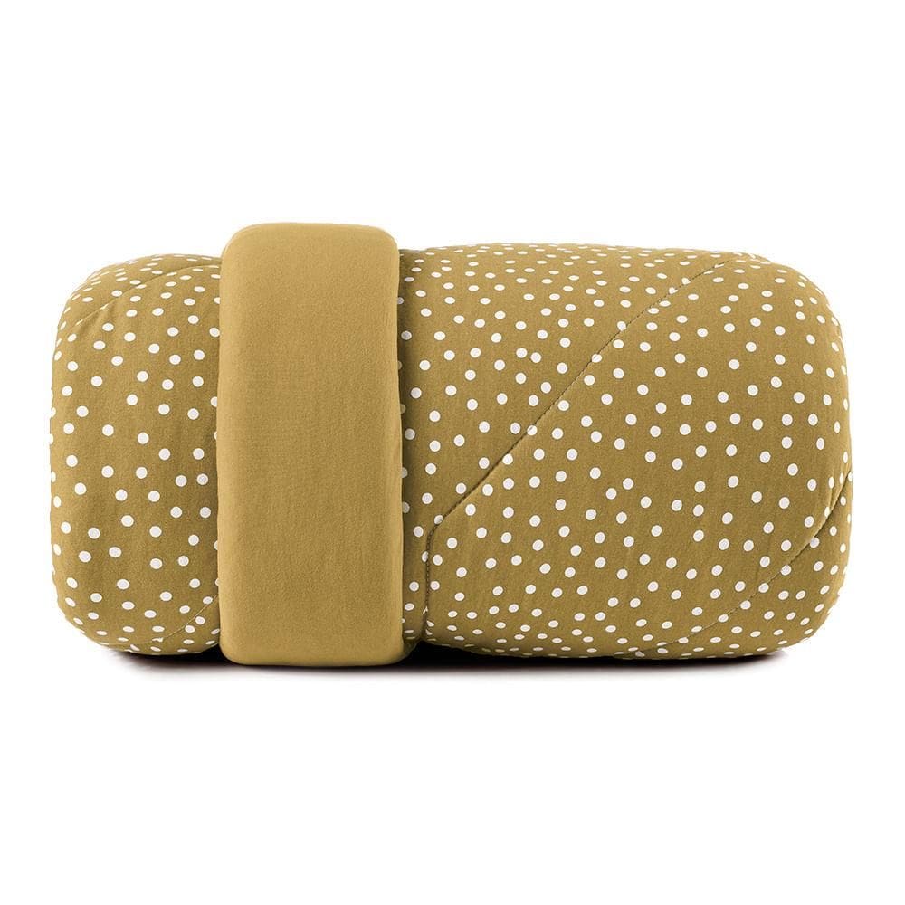 Edredom Solteiro Altenburg Malha Fio Penteado Bits Amarelo