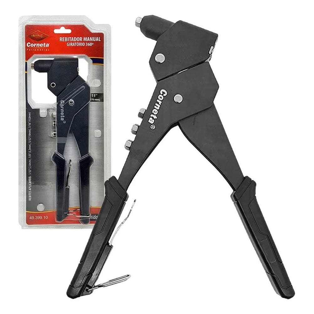 2X Rebitadeira Pop Giratório 360 Corneta Forjad