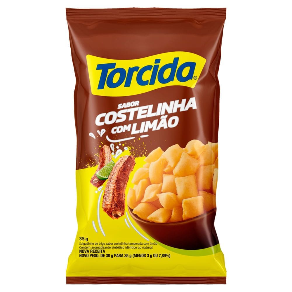 Salgadinho de Trigo Torcida Costelinha com Limão 35g