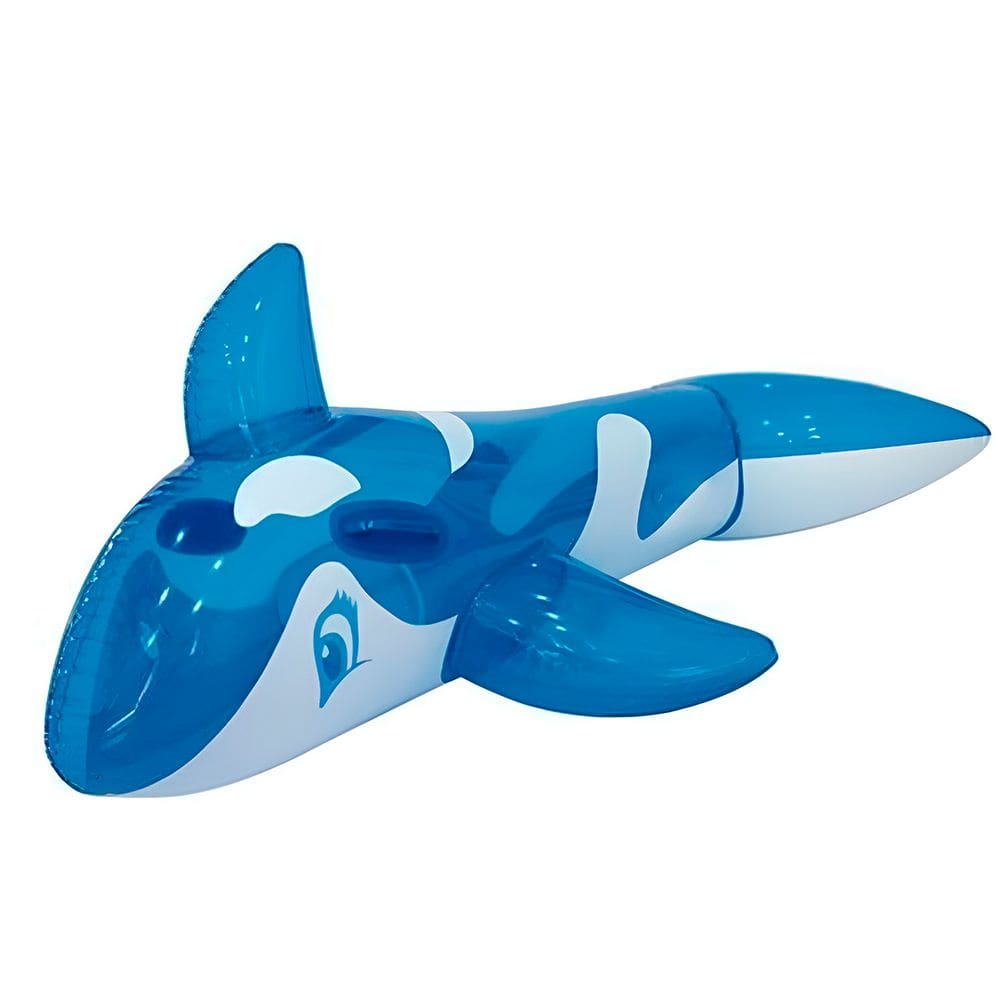 Baleia Azul Flutuante 145cm Boia Inflável Criança Diversão