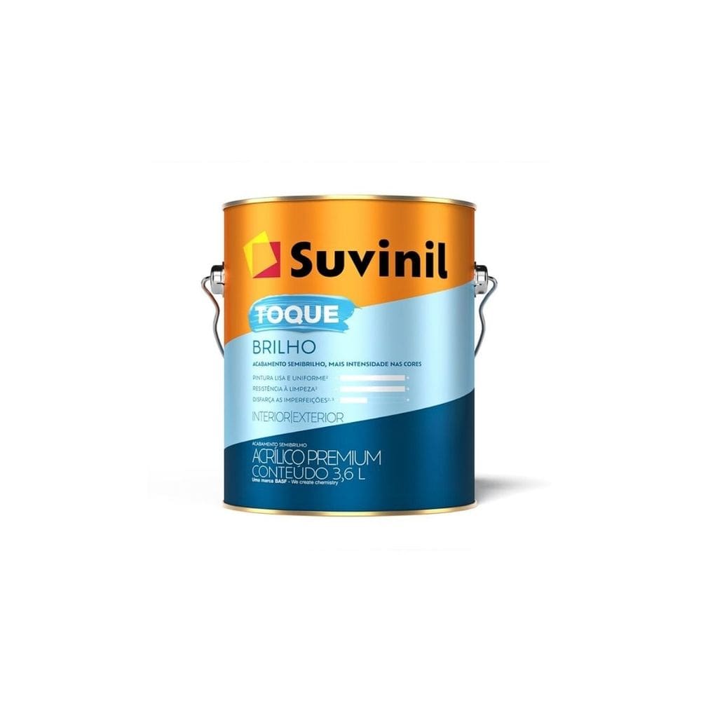 Acrílico Toque Brilho Semibrilho Branco 3,6l | Suvinil