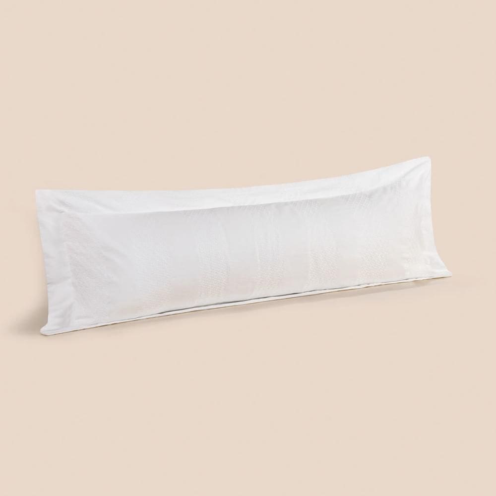 Fronha Body Pillow 40cm x 1,30m Altenburg Haus Sereno Branco