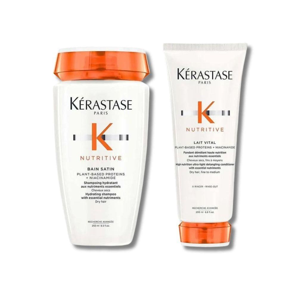 Kit Kerastase Nutritive Bain Satin 250Ml + Lait Vital 200Ml