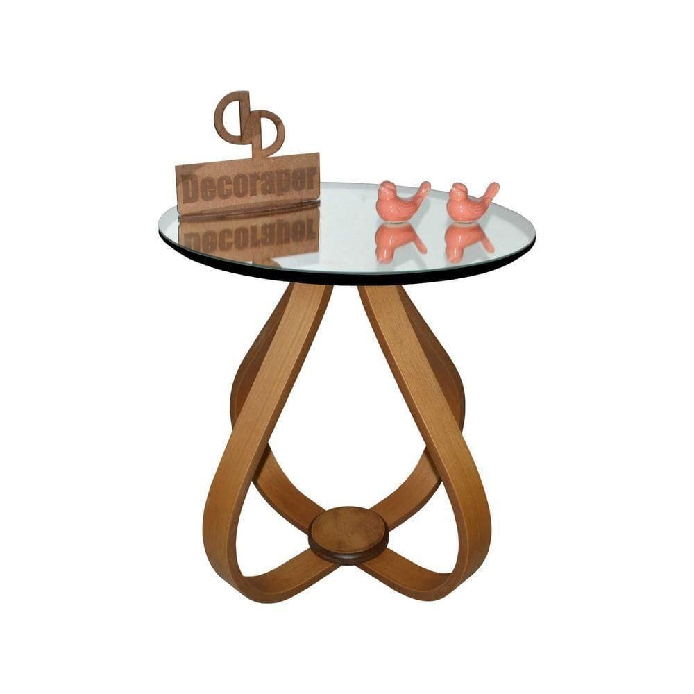 Mesa Canto Cebola Com Espelho 50cm Preto 70cm