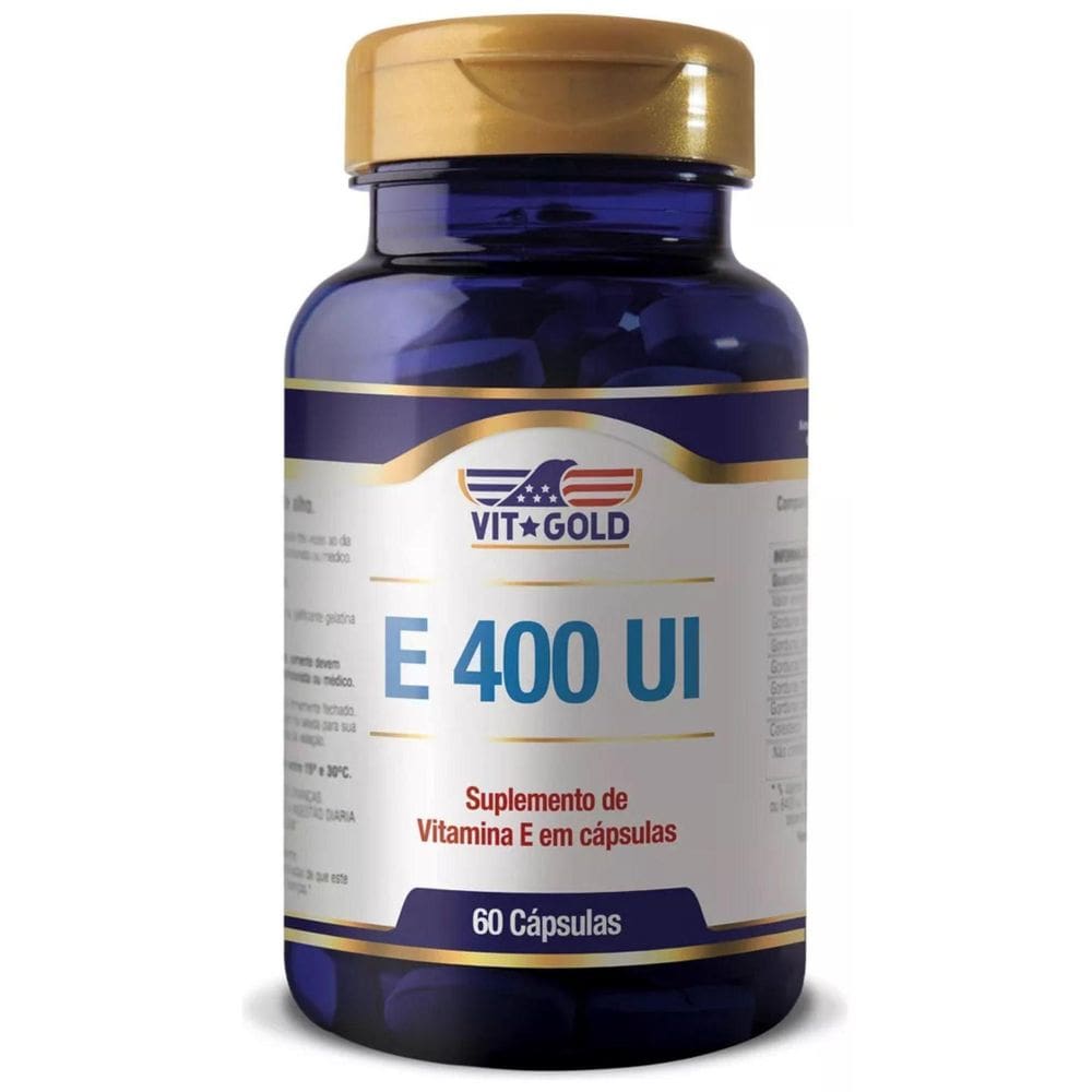 Vitamina E 400UI Vitgold 60 Caps