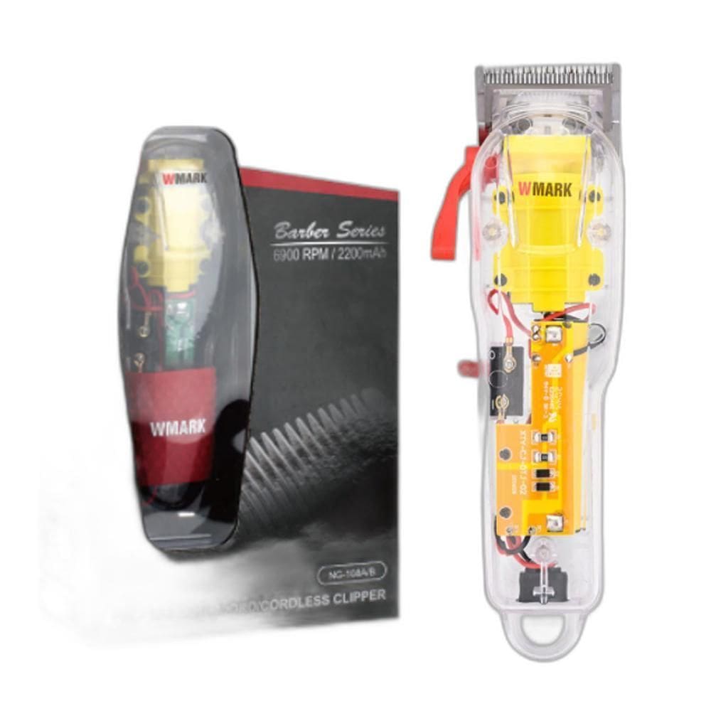 Maquina Corta Cabelo Wmark Ng108 Transparente