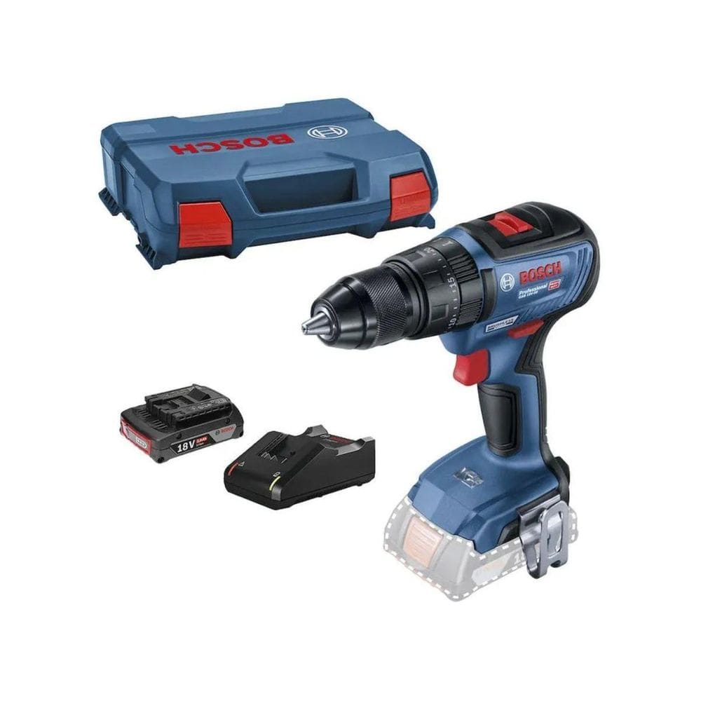 Parafusadeira Furadeira Impacto Bosch Gsb 18V-50 1Bat+Maleta