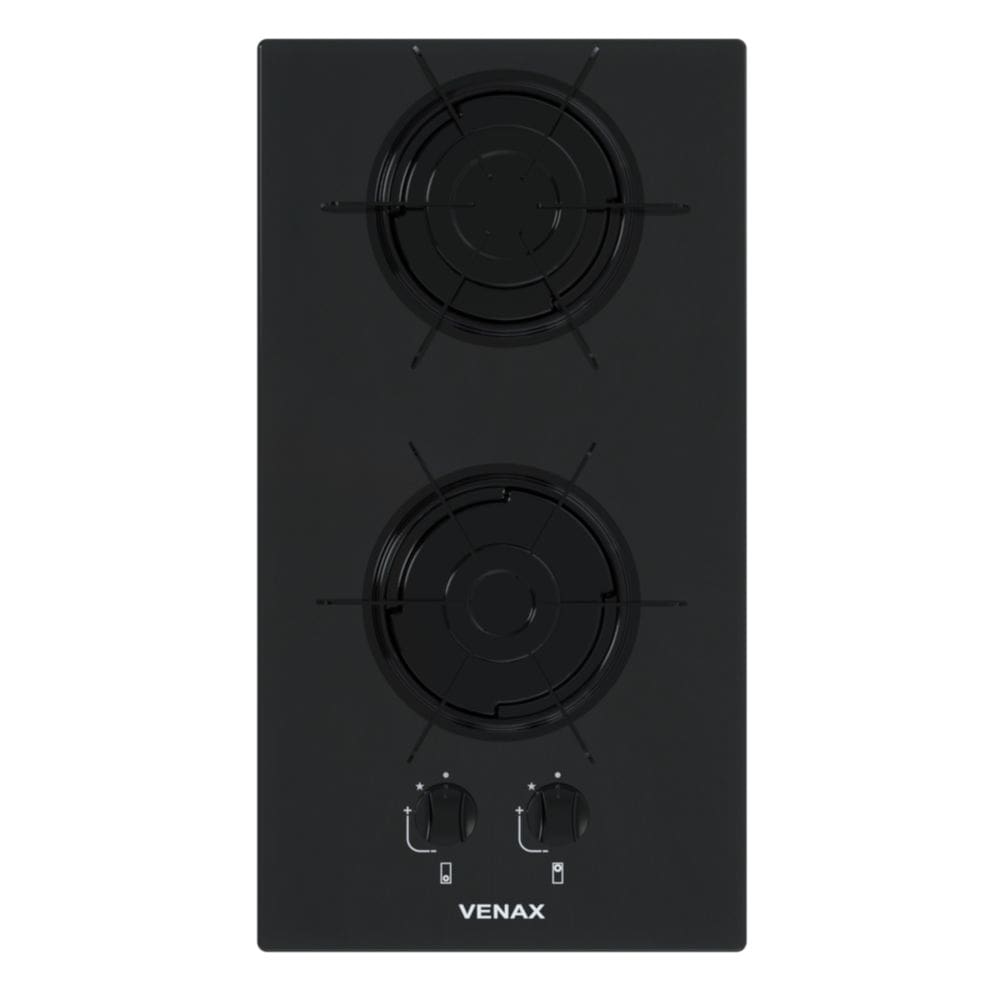 Cooktop 2 Bocas Venax Libero Preto Gas Glp