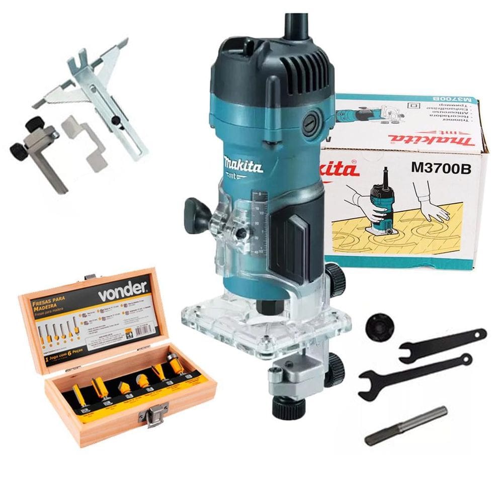 Tupia Manual Prof 6Mm M3700B Makita 530 Watts 220V