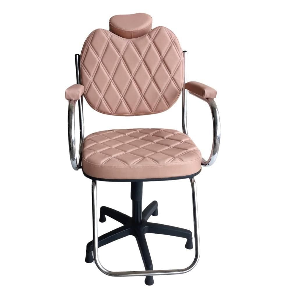 Cadeira Para Salão /Luiza Gomada Rose Gold