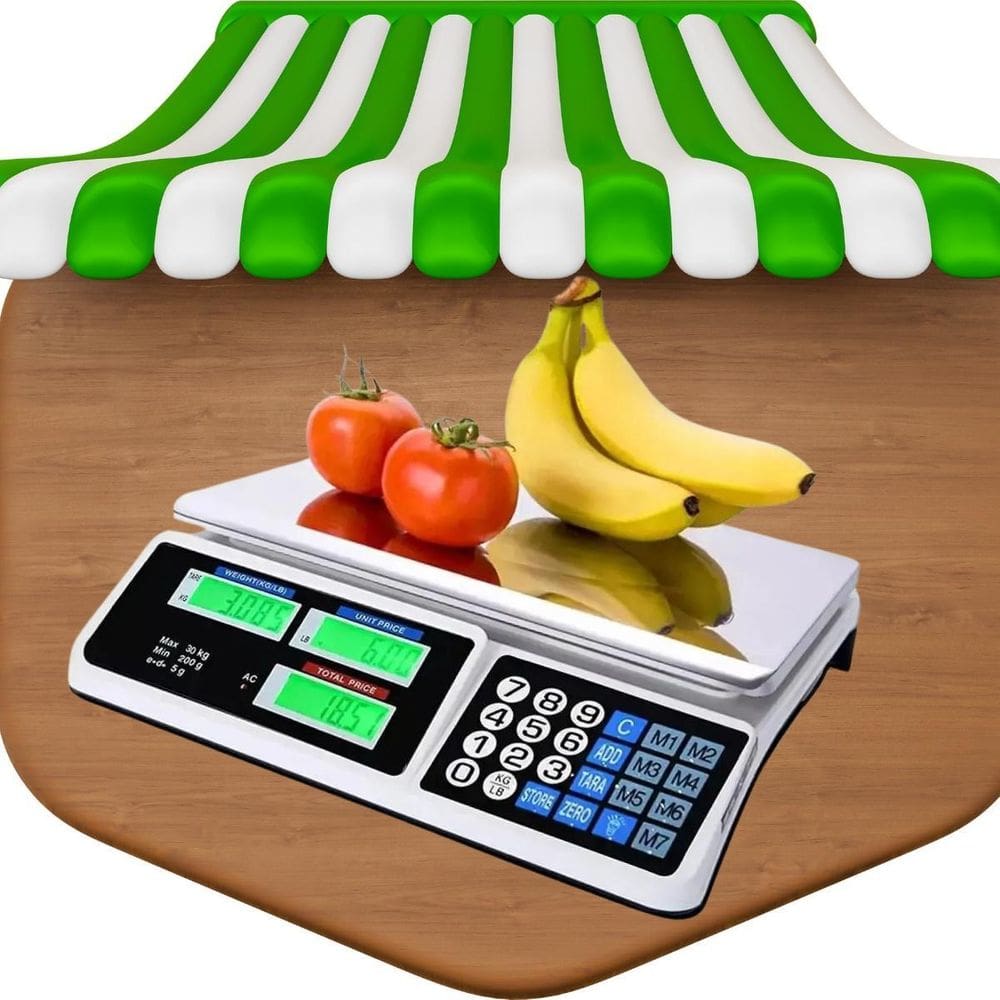 Medidor Eletrônico Comercial 32Kg Alta Precisão