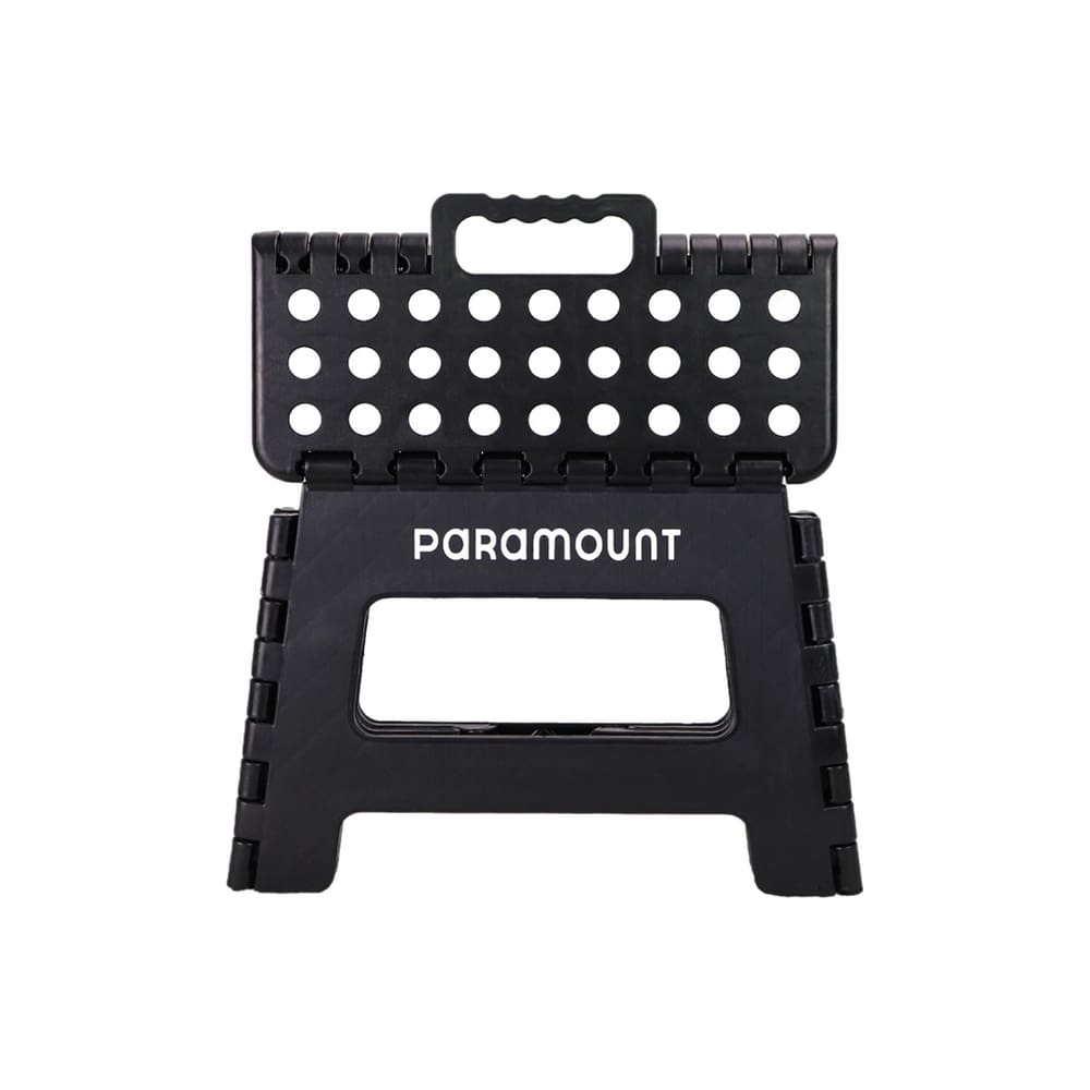 Banqueta Dobrável Antiderrapante Preta 2135 Paramount