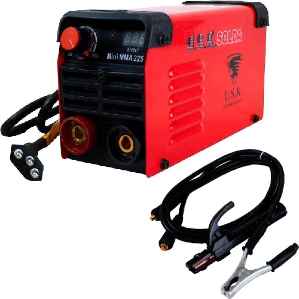 2X Máquina De Solda Inverter Usk Mini Mma-225