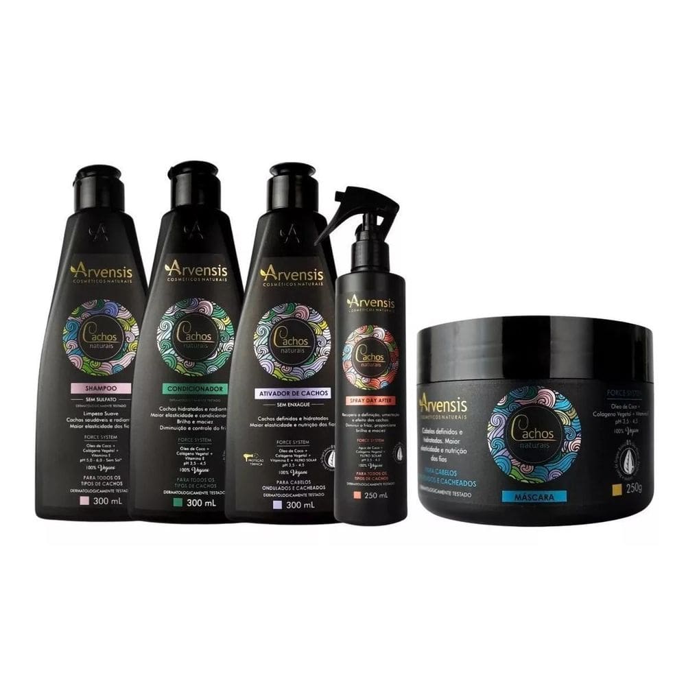 Kit Arvensis Cachos Sh Cond Ativ.Ond Day After Máscara