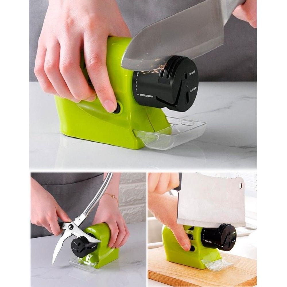 Afiador Elétrico Portátil Ideal Afiar Facas Cozinha E Facões