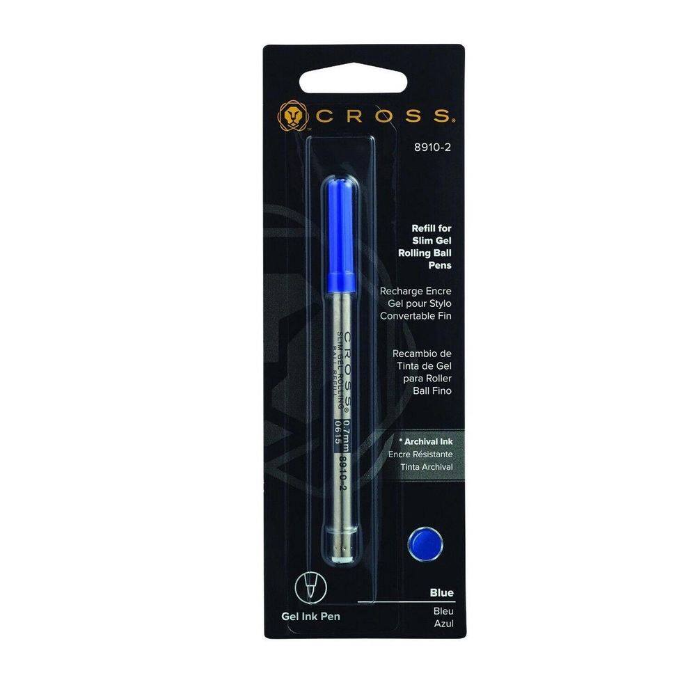 Carga Para Caneta Rollerball Cross Slim Azul F