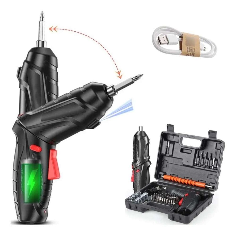 Kit Completo De Parafusadeira Recarregável Para Uso Diário