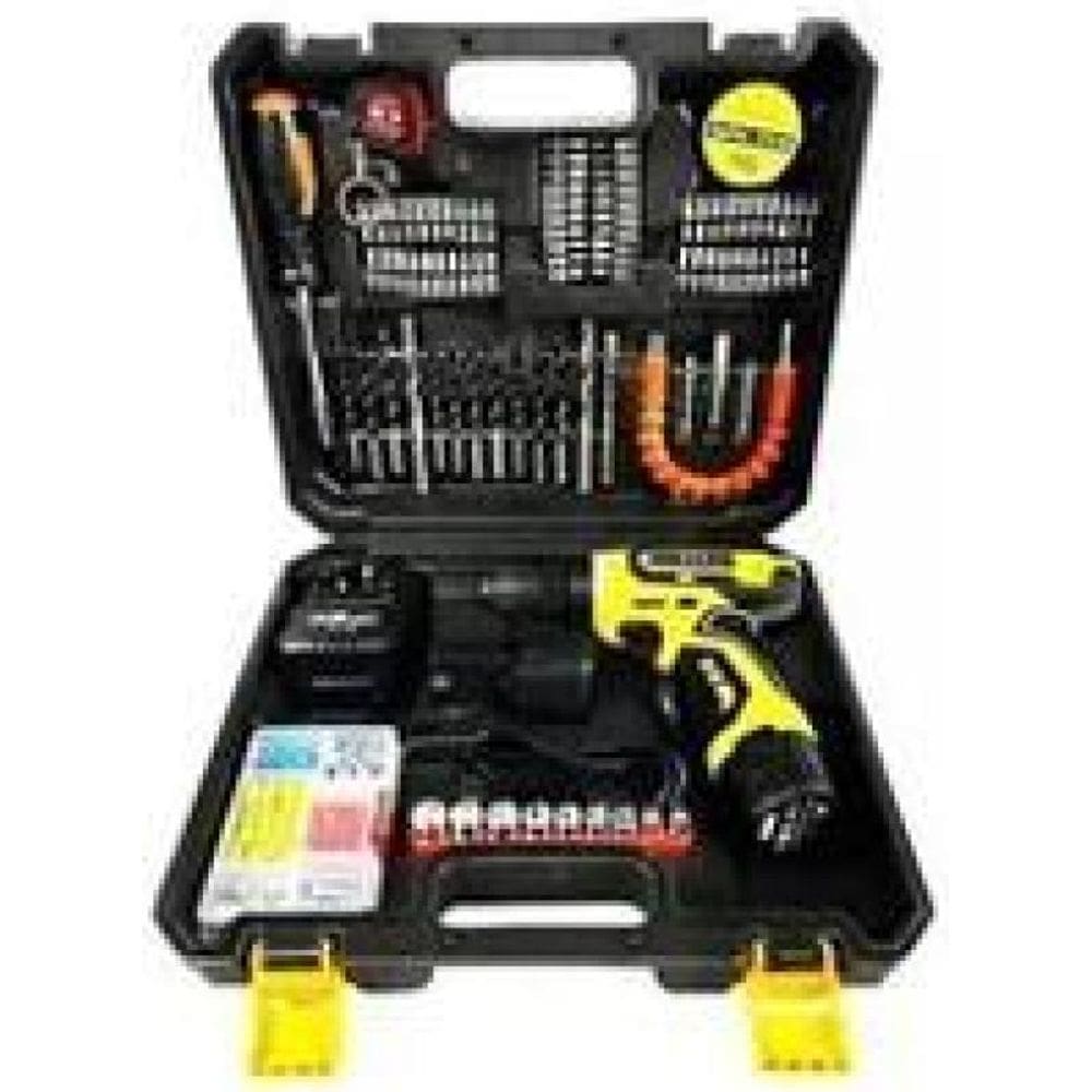 Parafusadeira Furadeira 02 Bateria 25V 148 Pcs Profissional