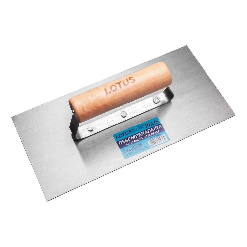 Desempenadeira Aço Inox Lisa Massa Corrida Gesso Parede