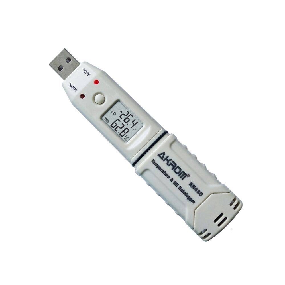 Datalogger de Temperatura e Umidade à Prova d` Água - KR430