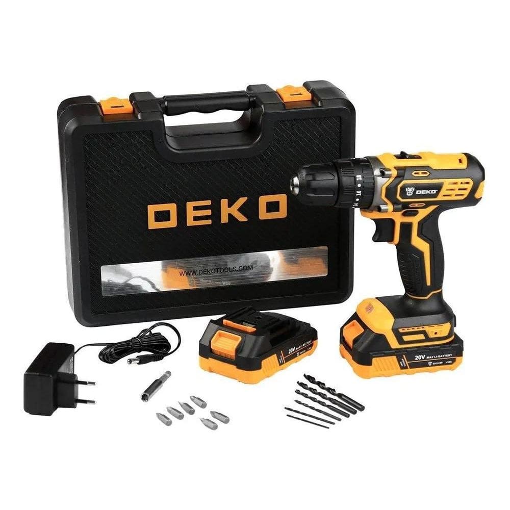 2X Furadeira Parafusadeira Sem Fio Deko Deko-Dkcd20Id01-5S3
