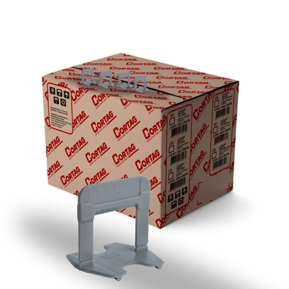 Espaçador E Nivelador Para Piso 3,0Mm 500Pçs Eco Cortag