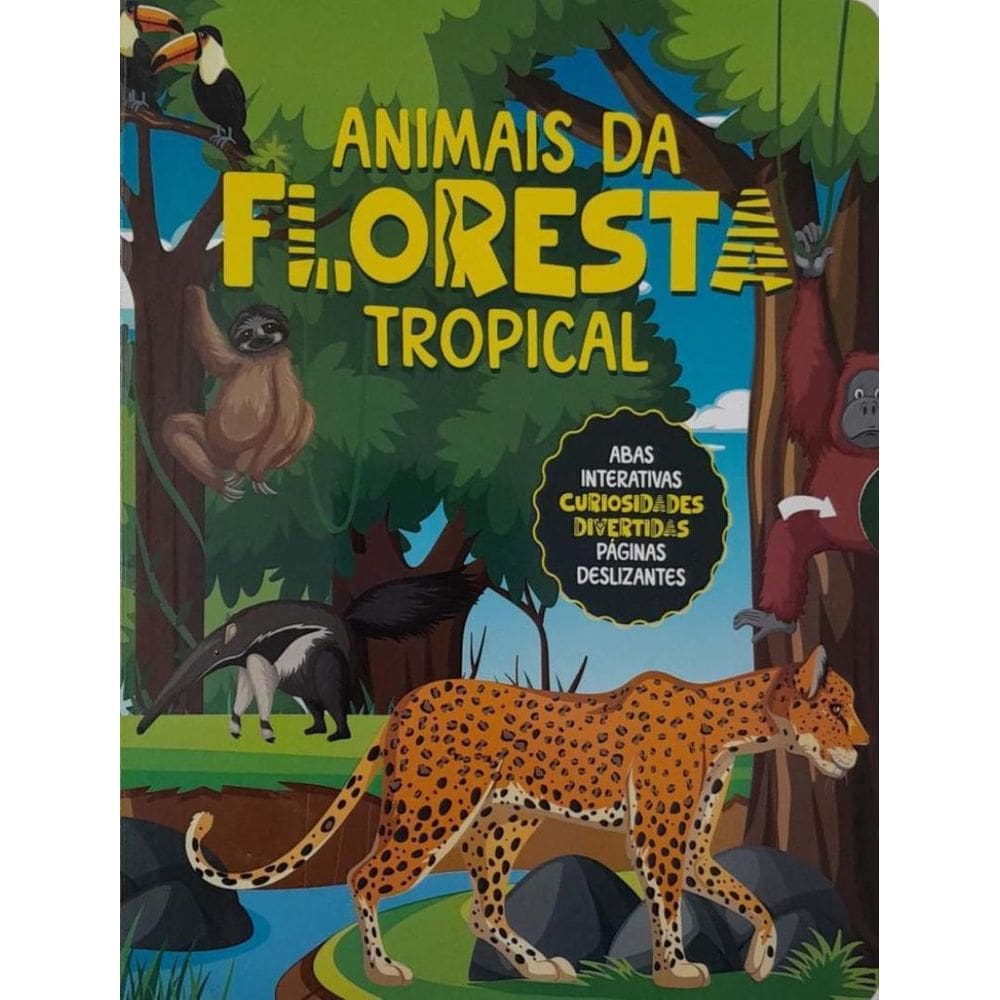 Colecao Abas Curiosas Animais Da Floresta Tropical
