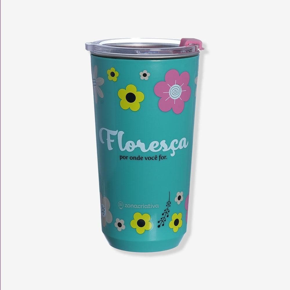 Copo Sky Amigas Floral - Zonacriativa